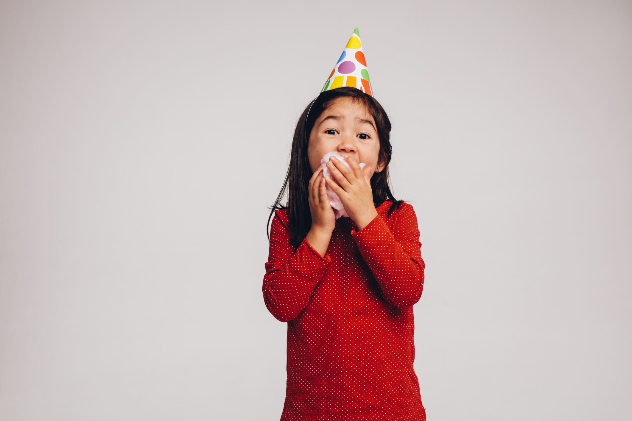 Kid Eating Candy Floss